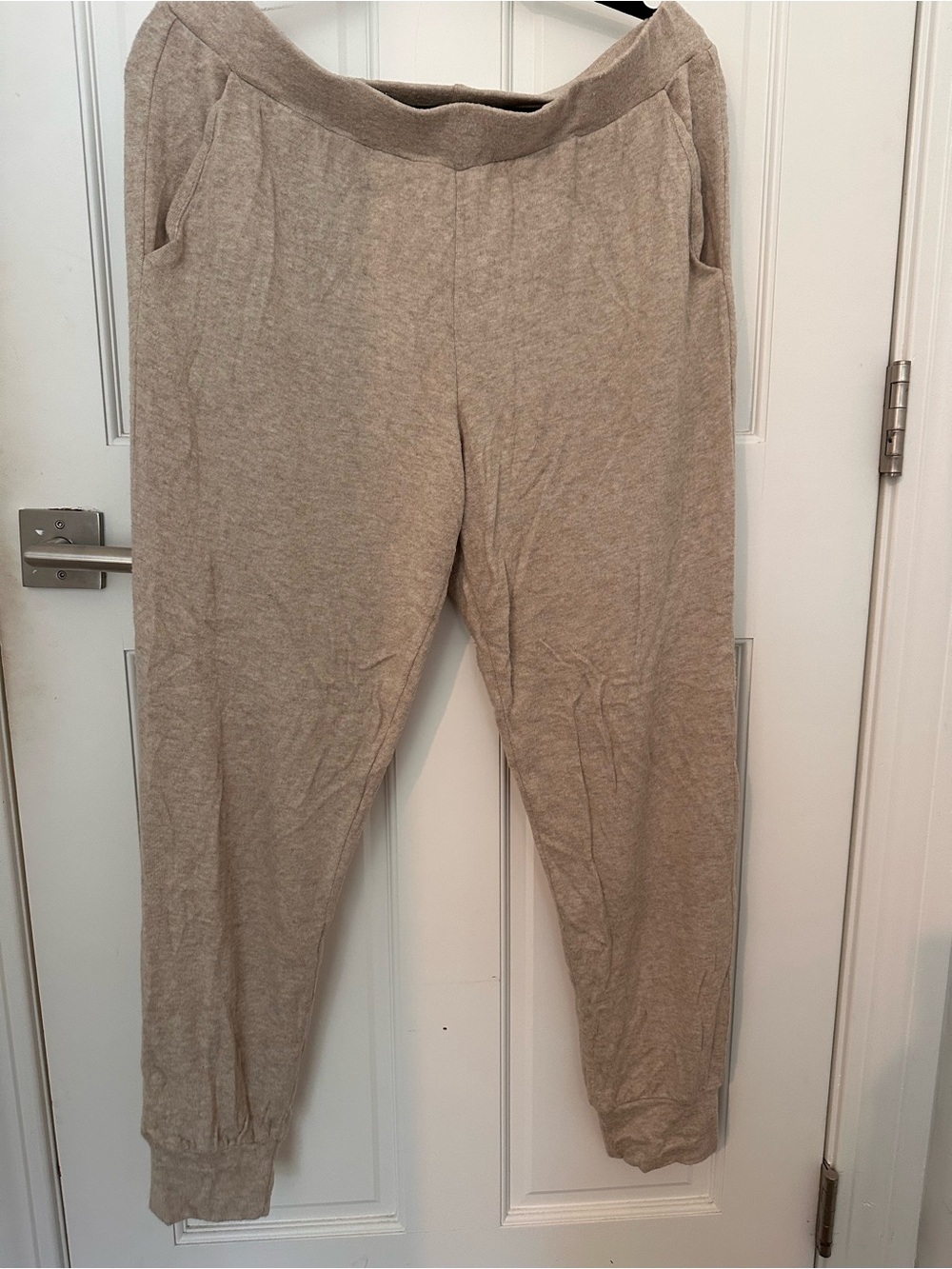 Velvet by Graham & Spencer Taupe Drawstring Joggers